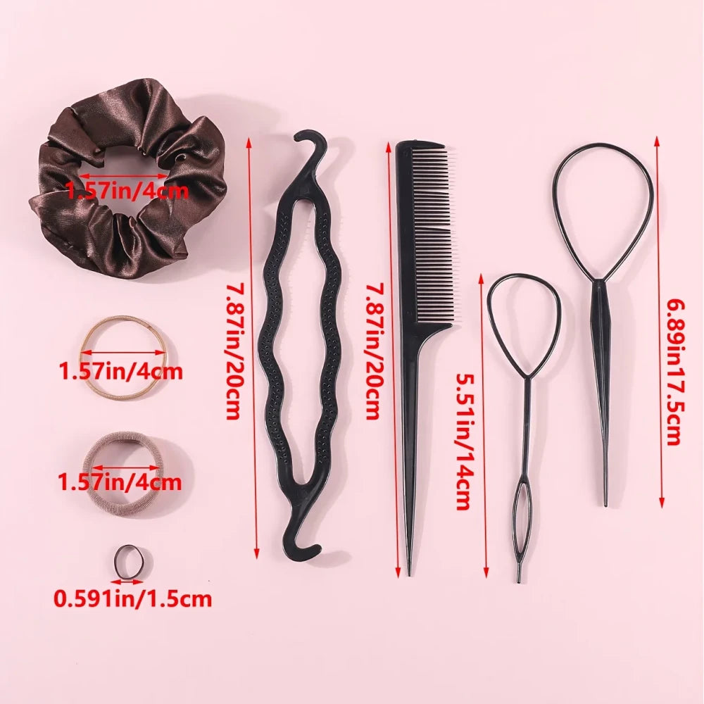 Versatile Seamless Hair Tie Set