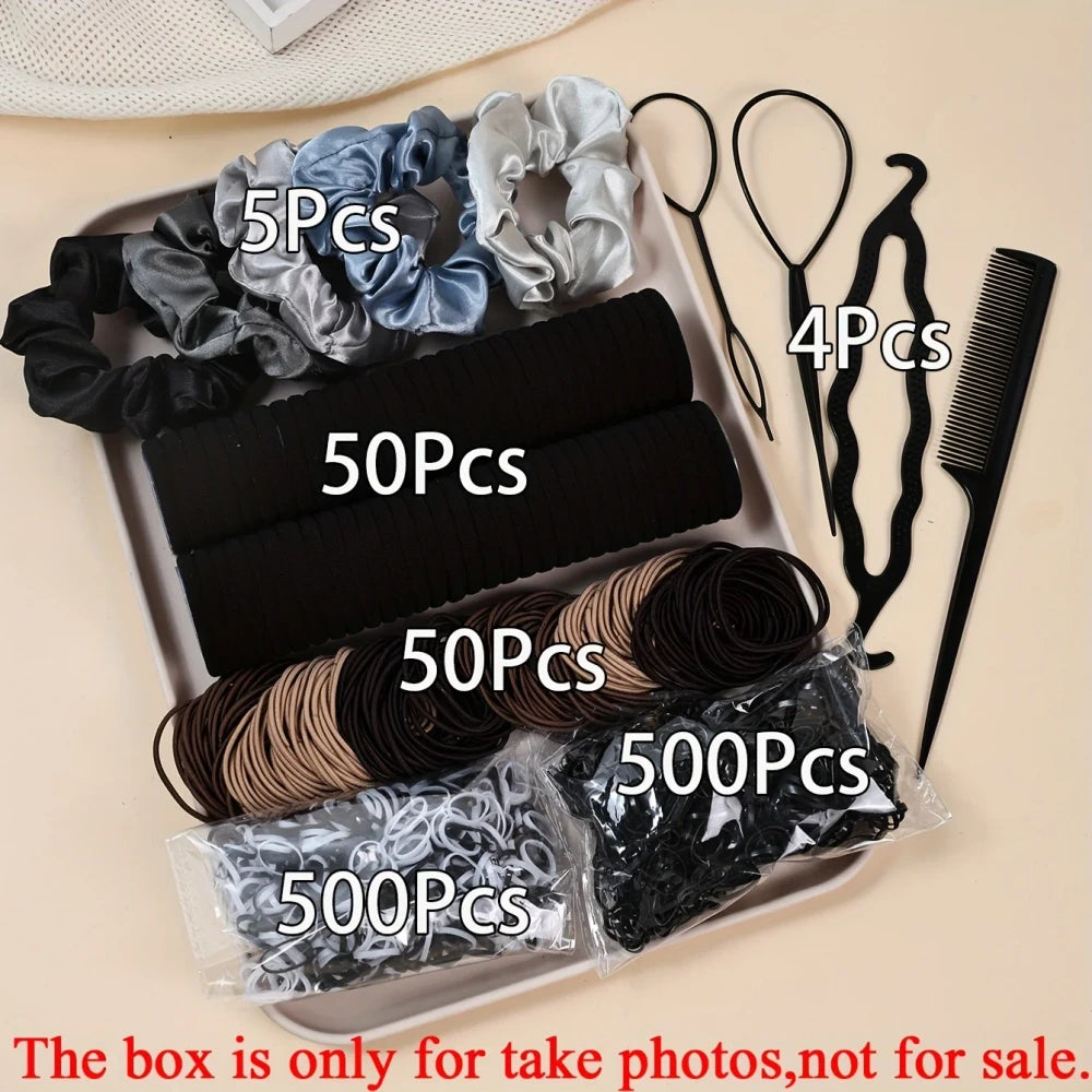 Versatile Seamless Hair Tie Set