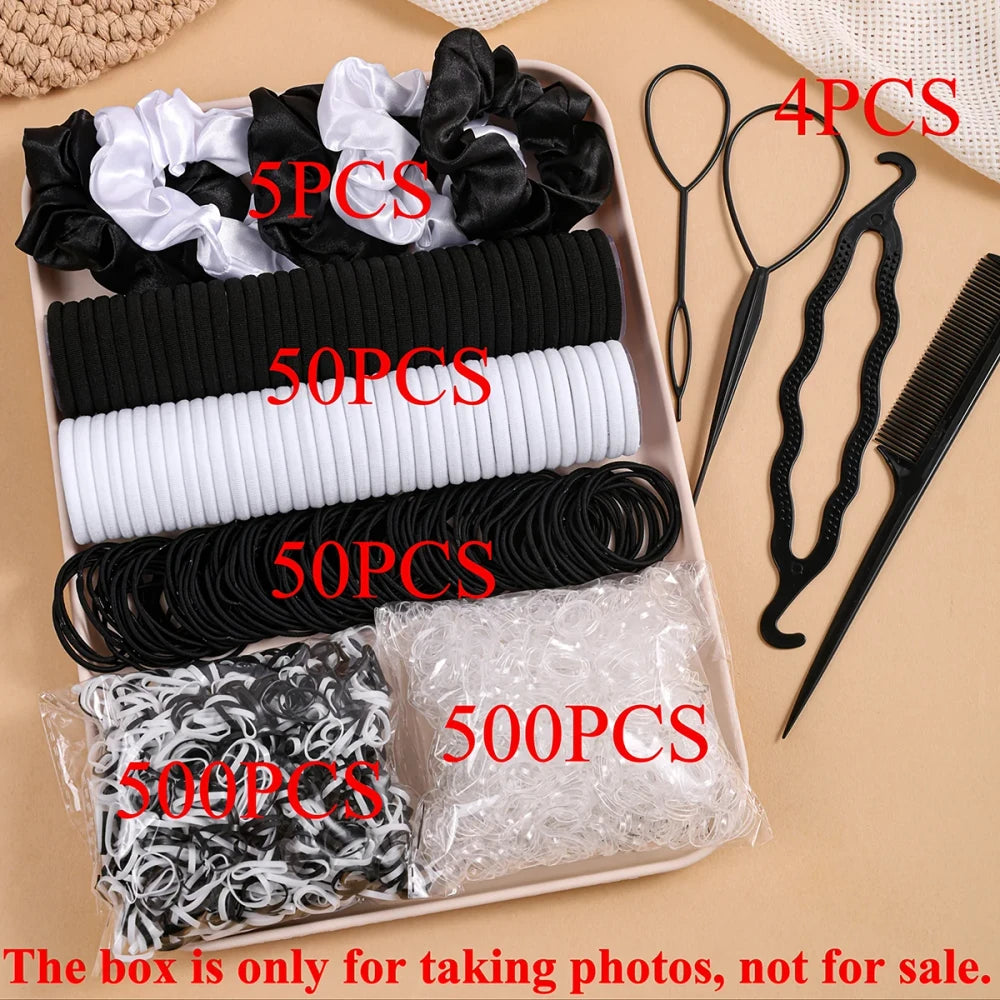 Versatile Seamless Hair Tie Set