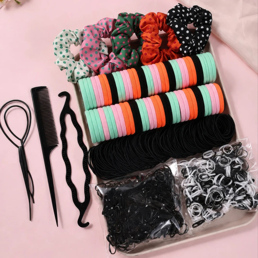 Versatile Seamless Hair Tie Set