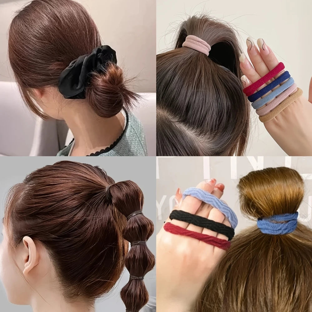 Versatile Seamless Hair Tie Set