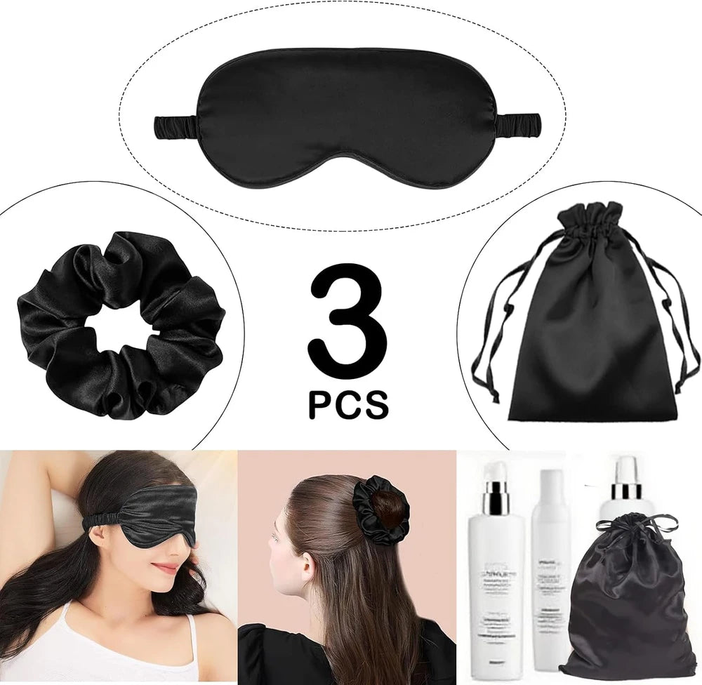 Silky Satin Sleep Mask Set