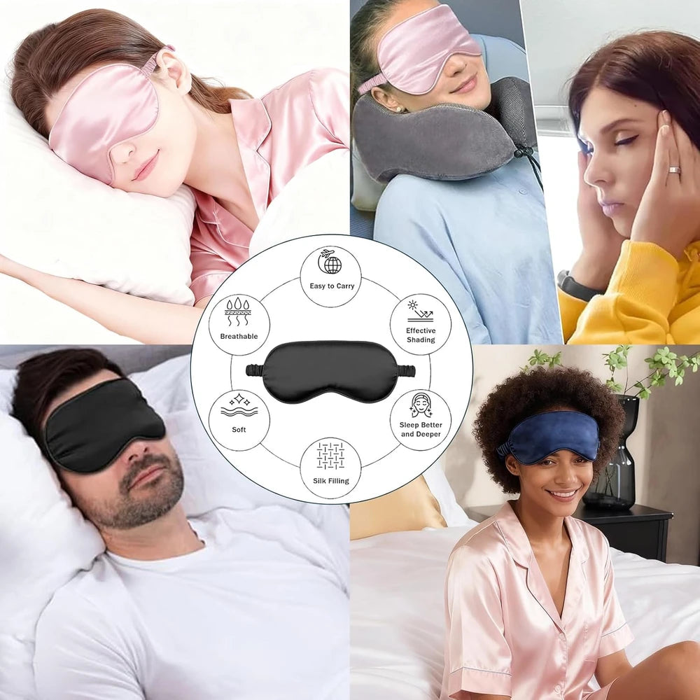 Silky Satin Sleep Mask Set