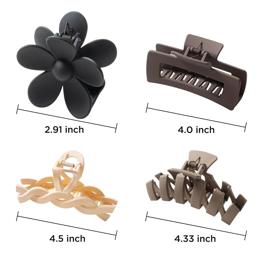 Sunolga Floral Hair Claw Set