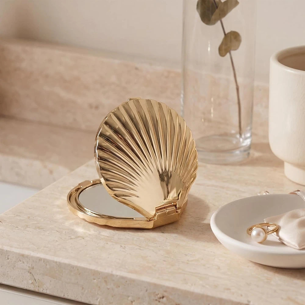 Novabright Seashell Compact Mirror