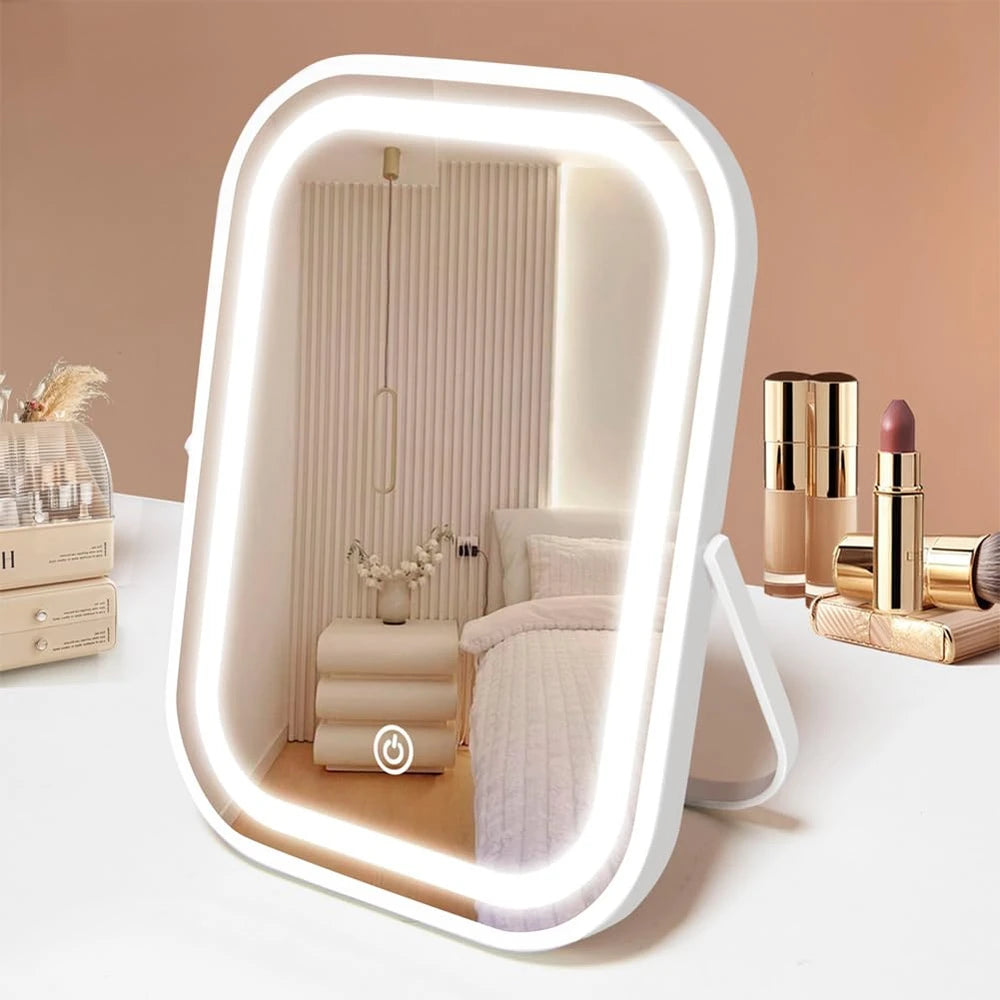 Portable Illuminated Travel Vanity Mirror