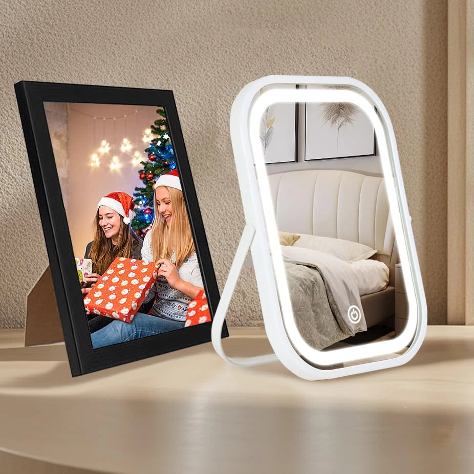 Portable Illuminated Travel Vanity Mirror