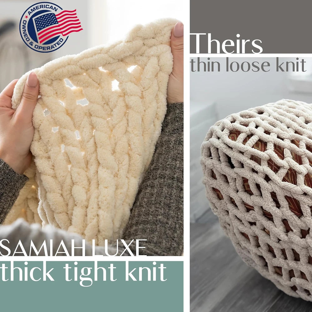 Samiah Luxe Chunky Chenille Throw