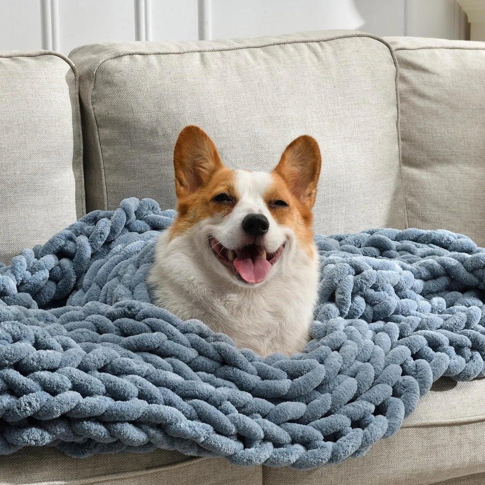 Chunky Chenille Throw Blanket
