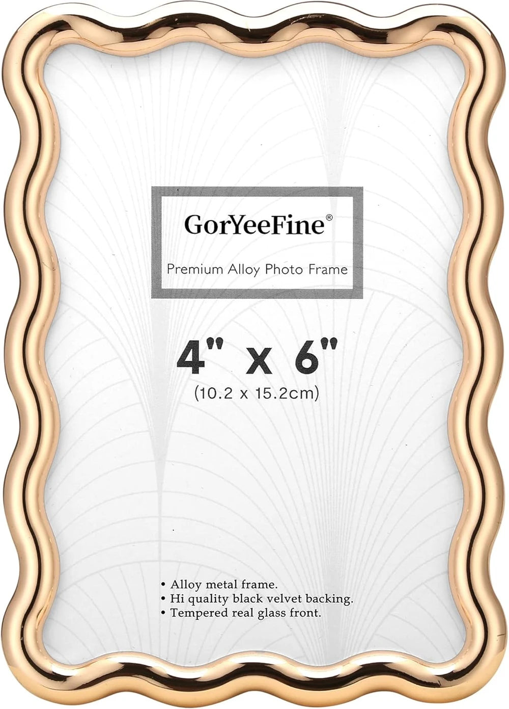 Gold Zinc Alloy Wave Picture Frame
