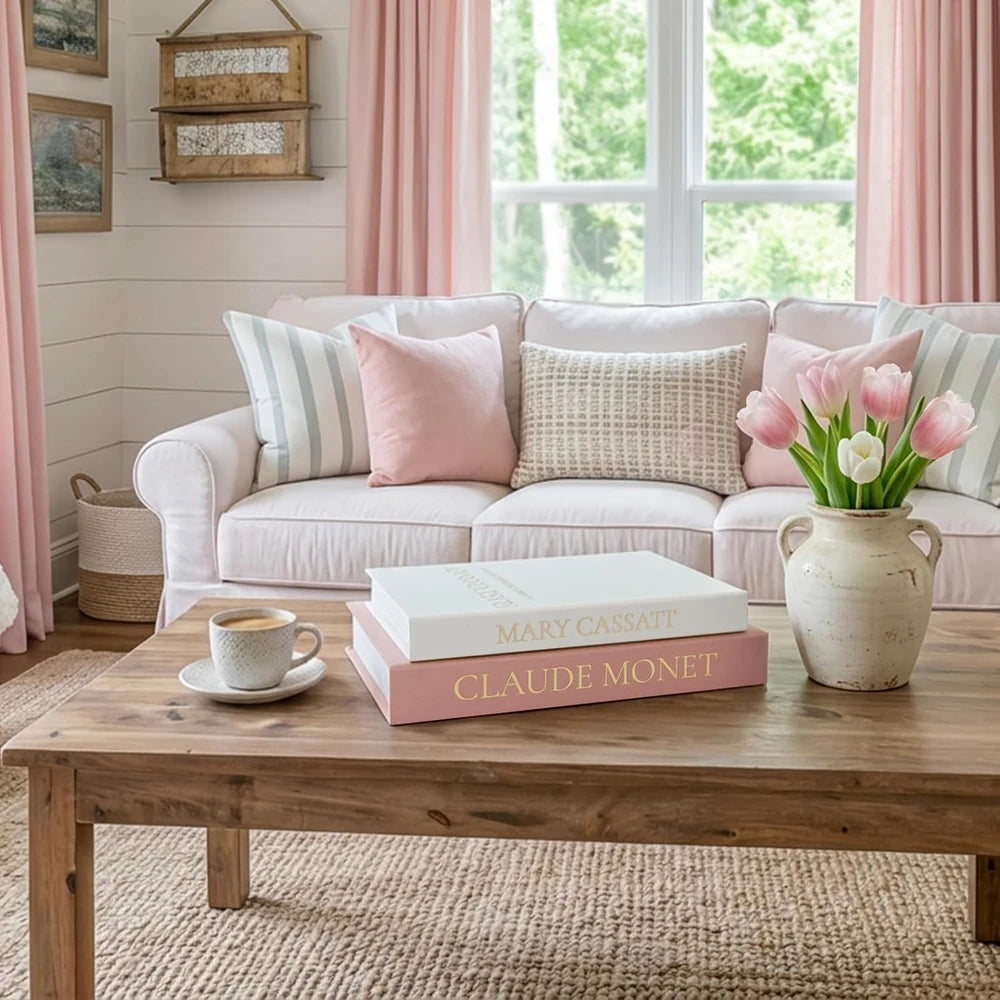 Linen Decorative Storage Books
