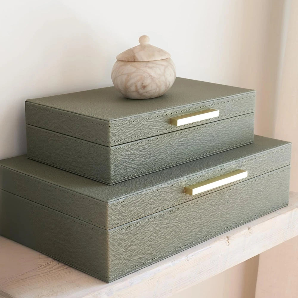 PU Leather Decorative Storage Boxes