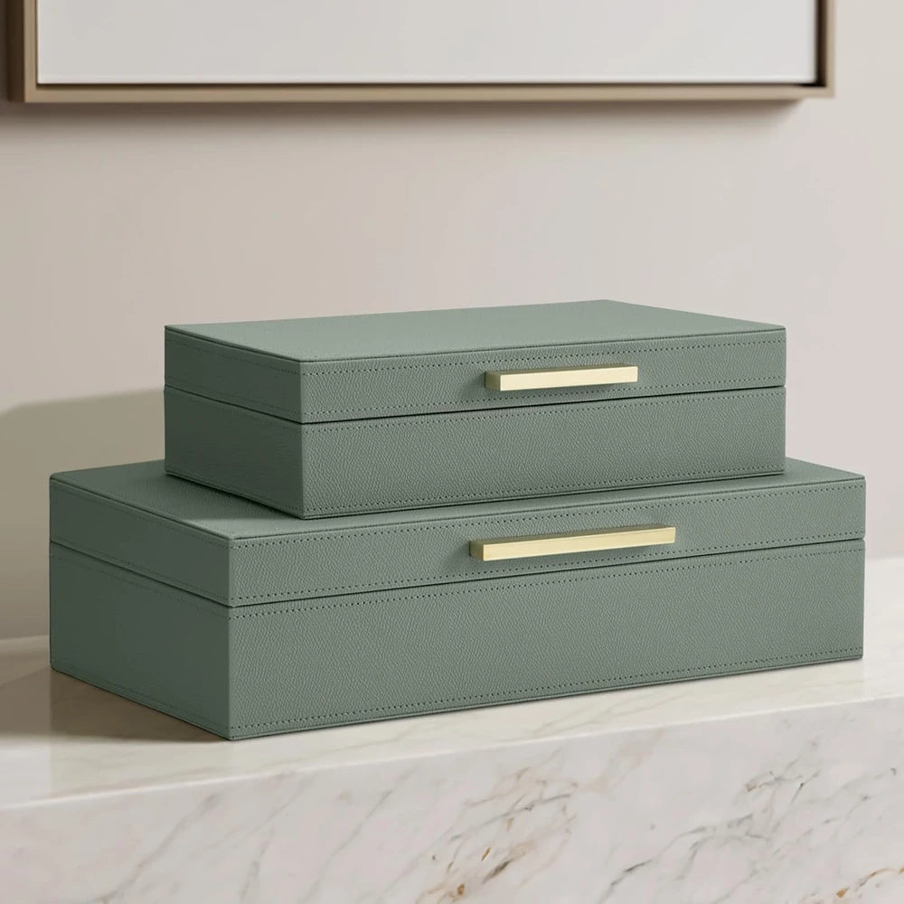 PU Leather Decorative Storage Boxes