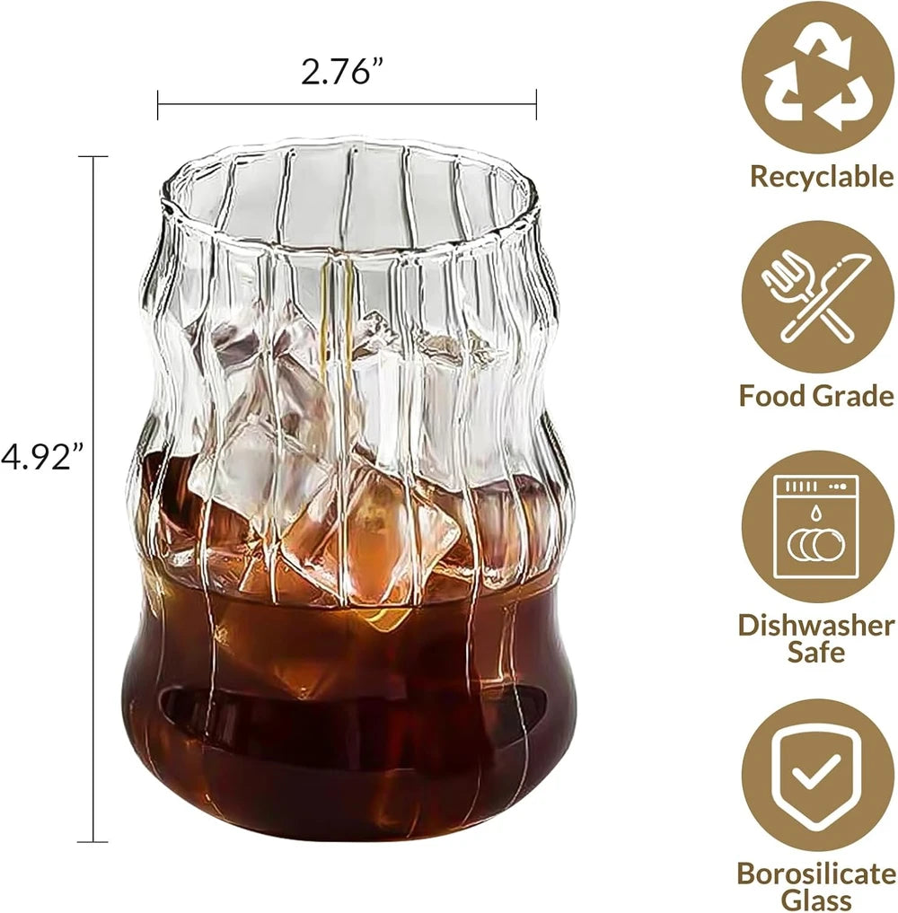 Ribbed Glassware Set