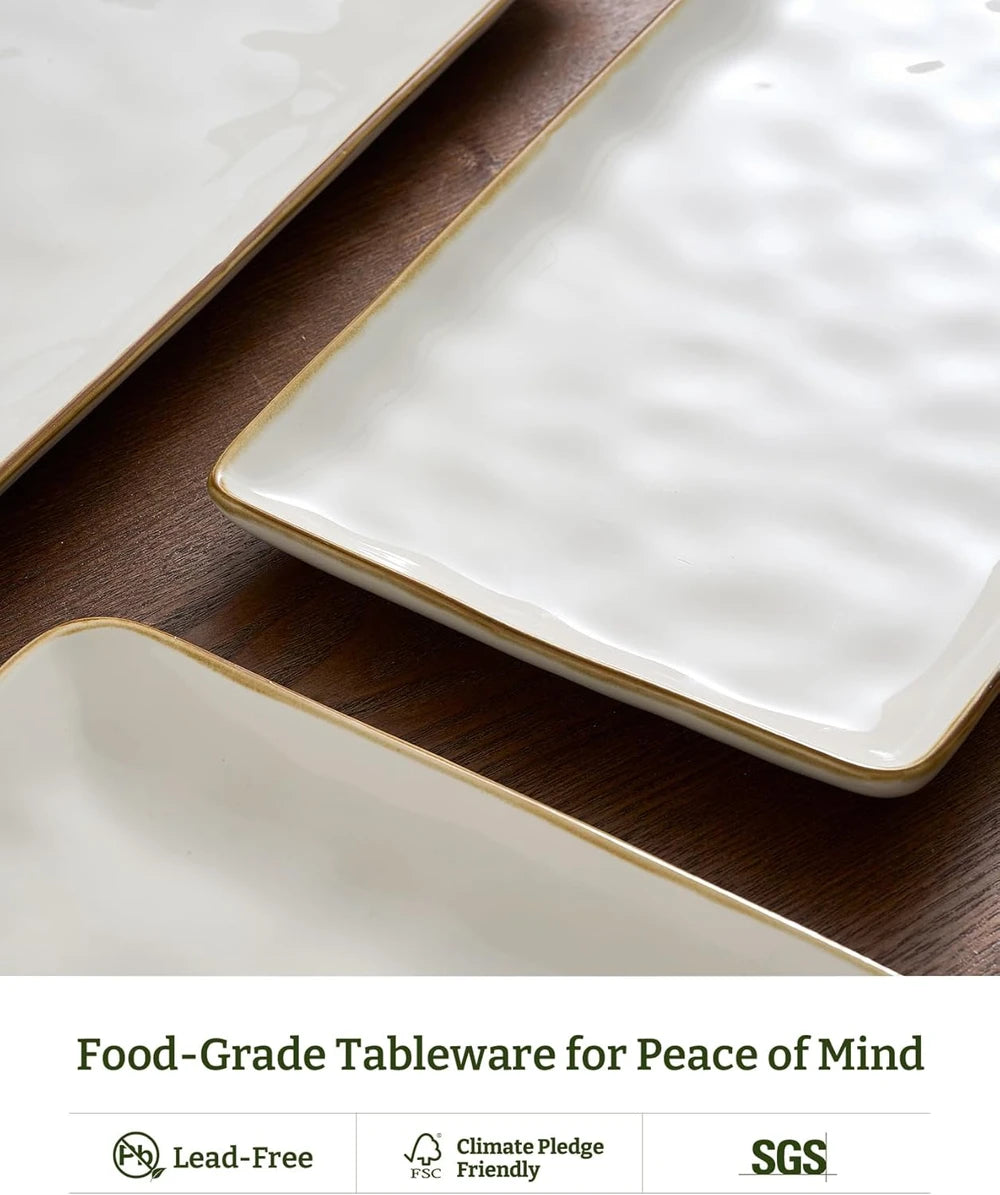 Ocean Series Stoneware Serving Platters
