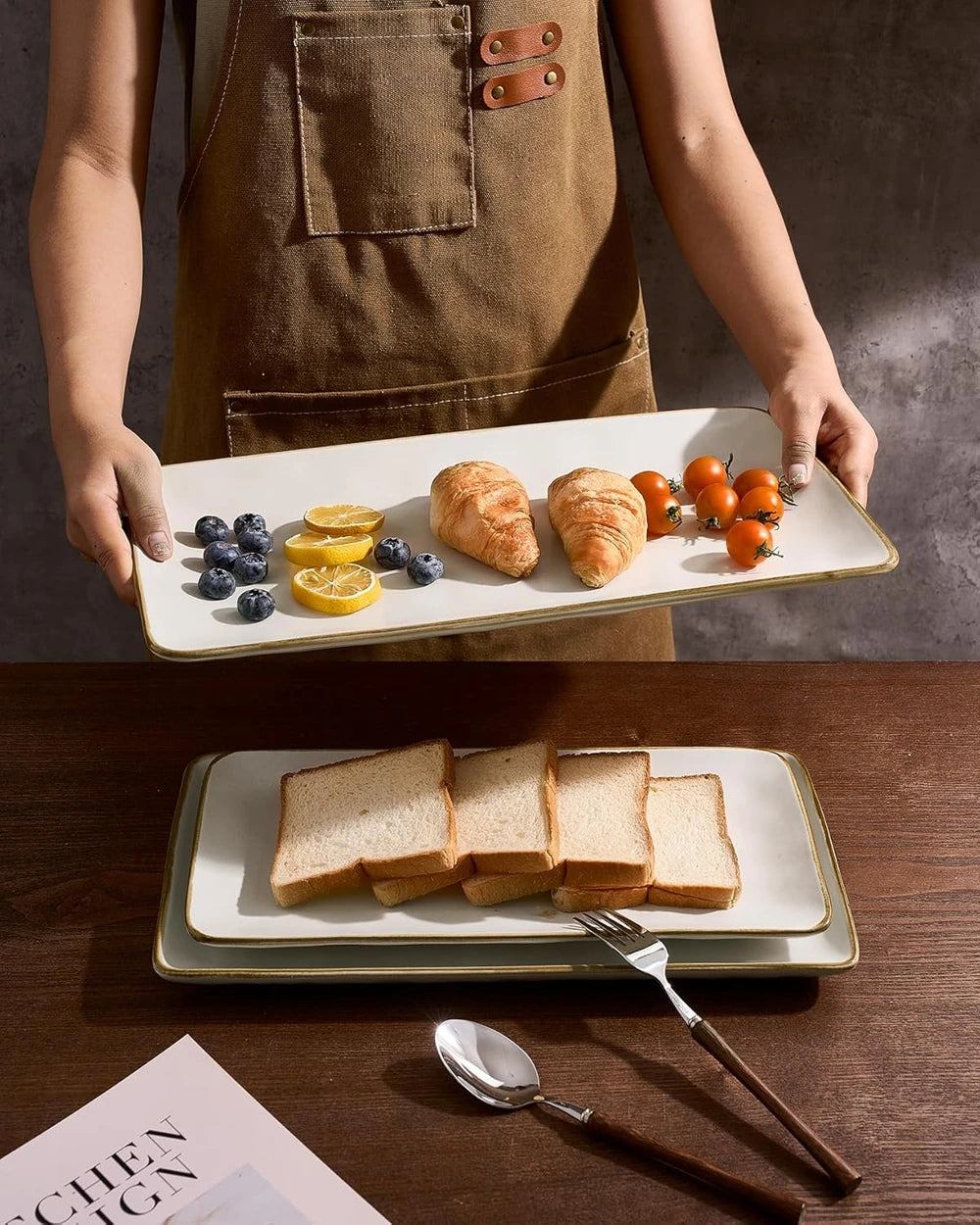 Ocean Series Stoneware Serving Platters