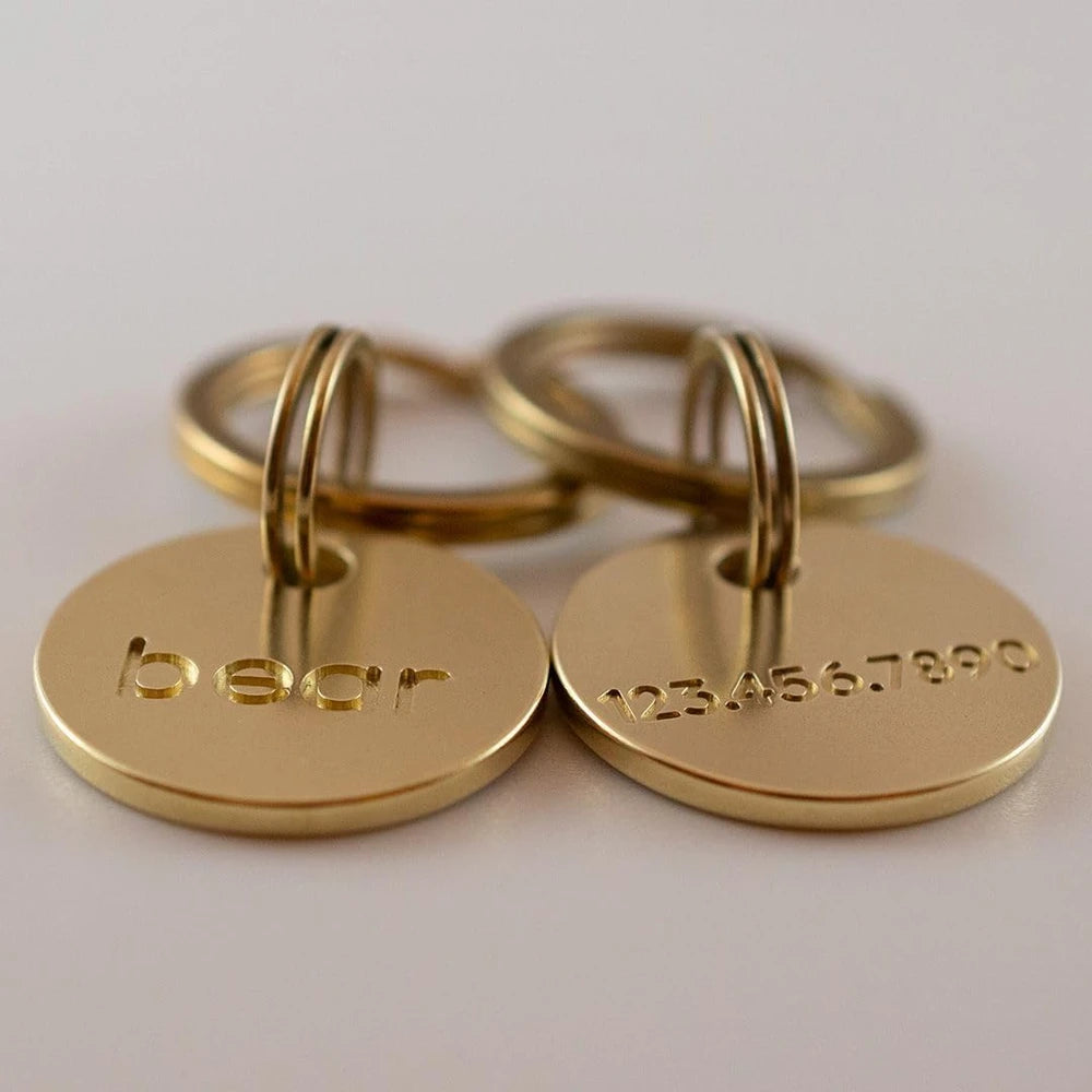 Solid Brass Pet Tag