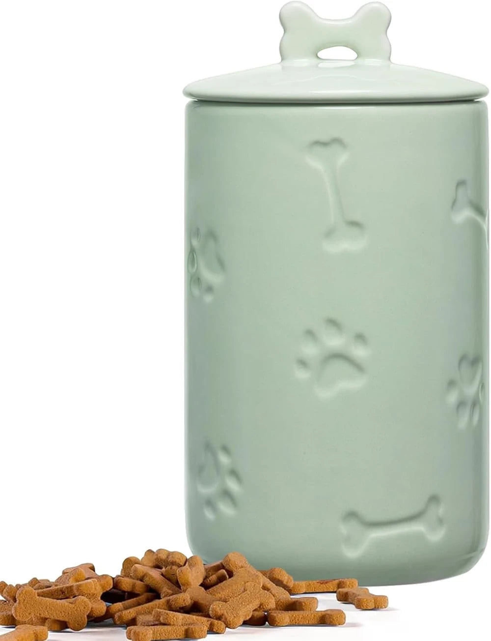 Airtight Ceramic Dog Treat Jar