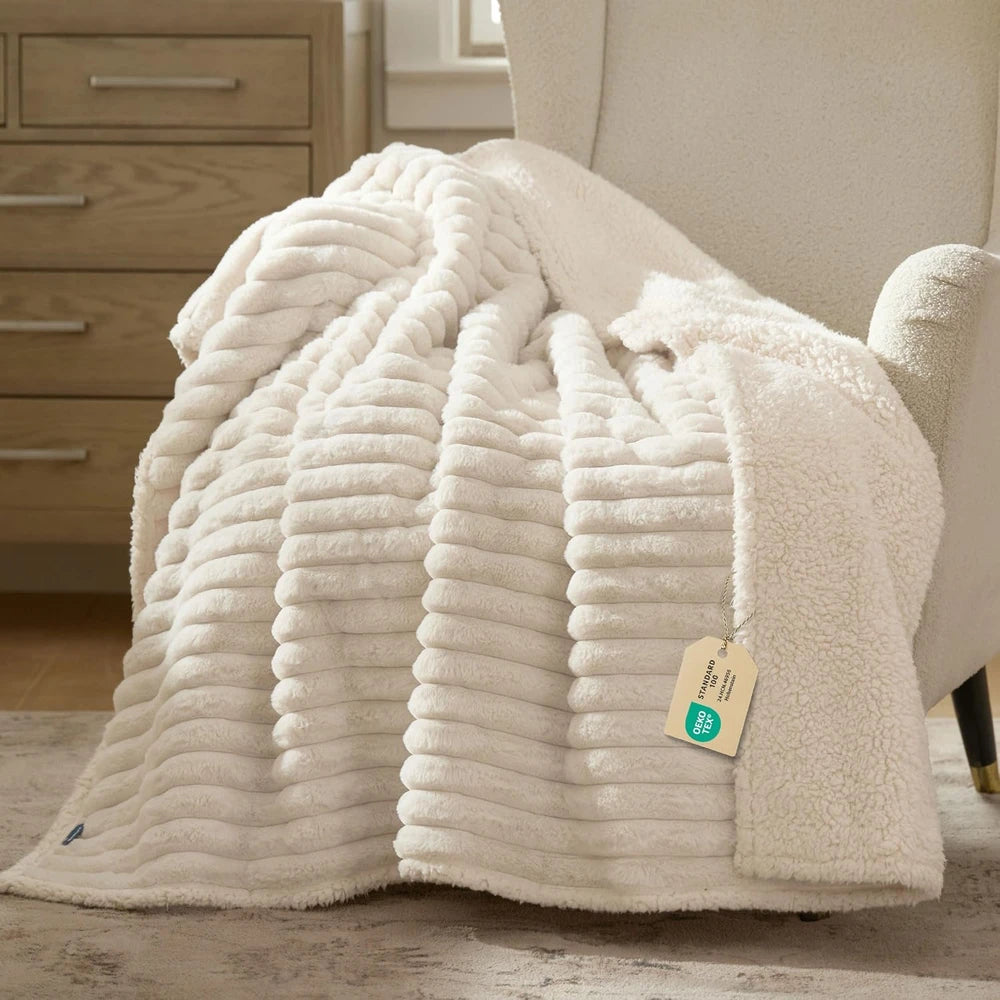 Waterproof Corduroy Fleece Pet Blanket
