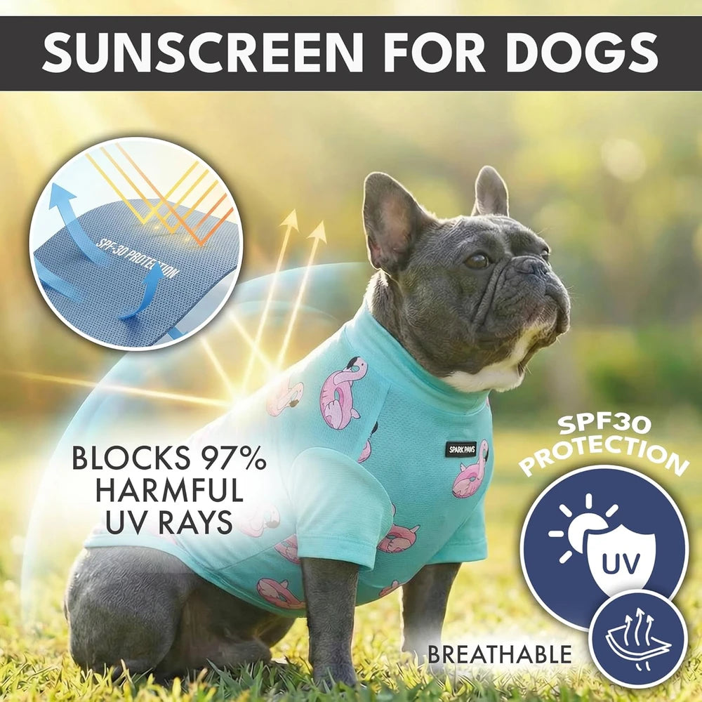 Spark Paws Sunblock Dog Shirt Set