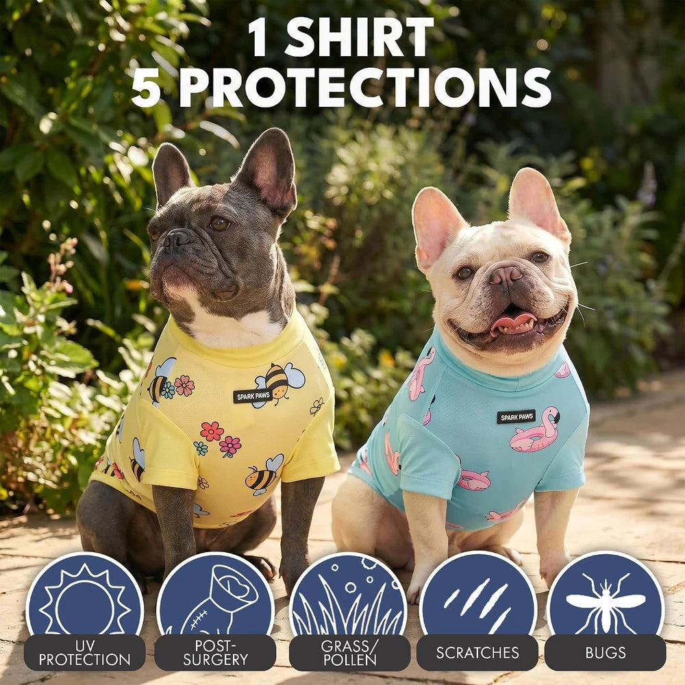Spark Paws Sunblock Dog Shirt Set