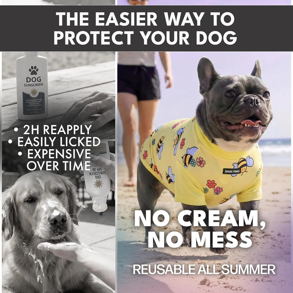 Spark Paws Sunblock Dog Shirt Set
