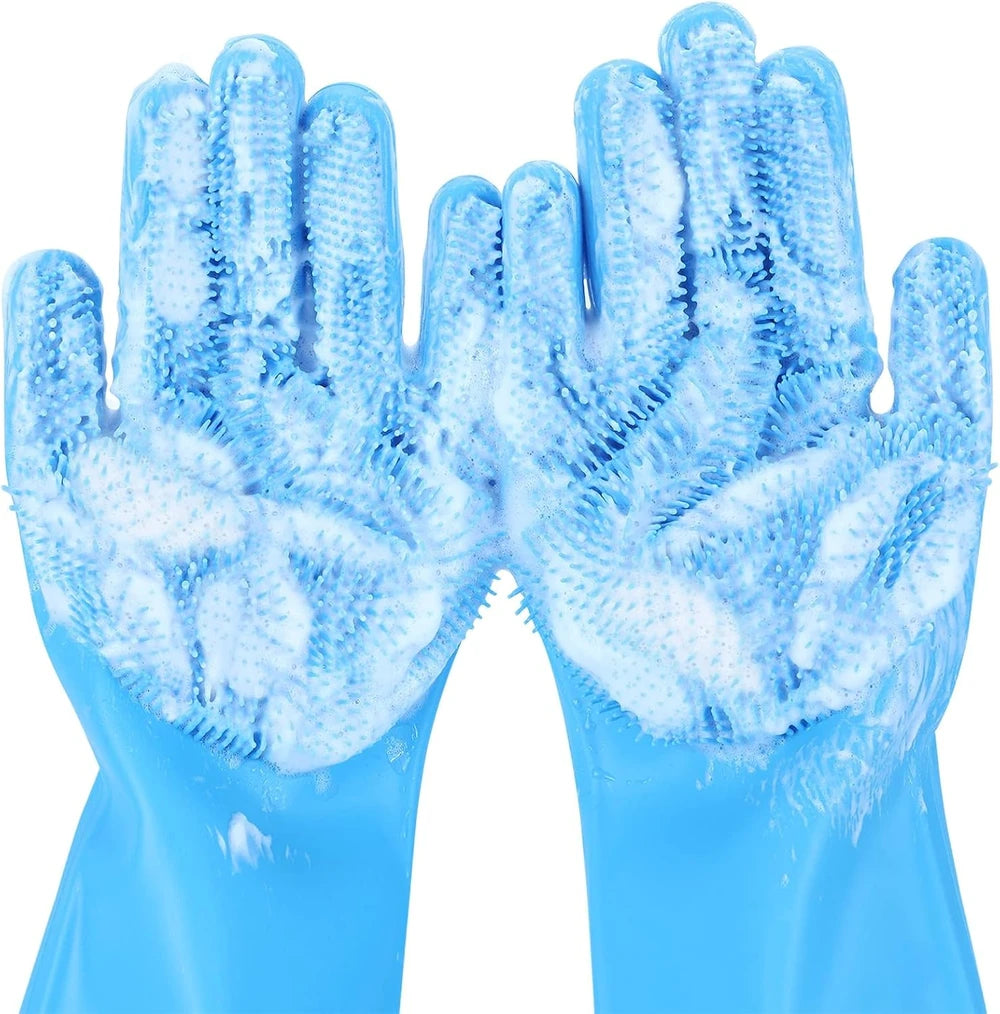 Pecute Silicone Pet Bathing Gloves