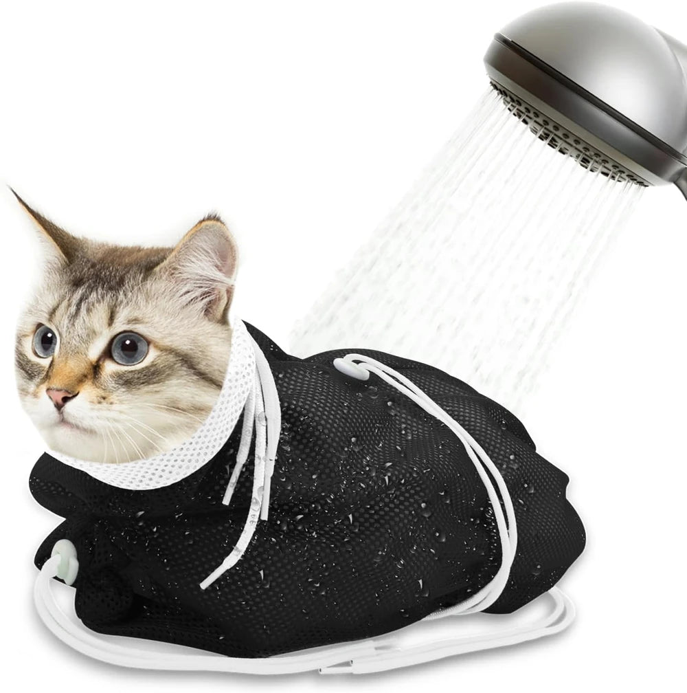 Adjustable Breathable Cat Bathing Bag