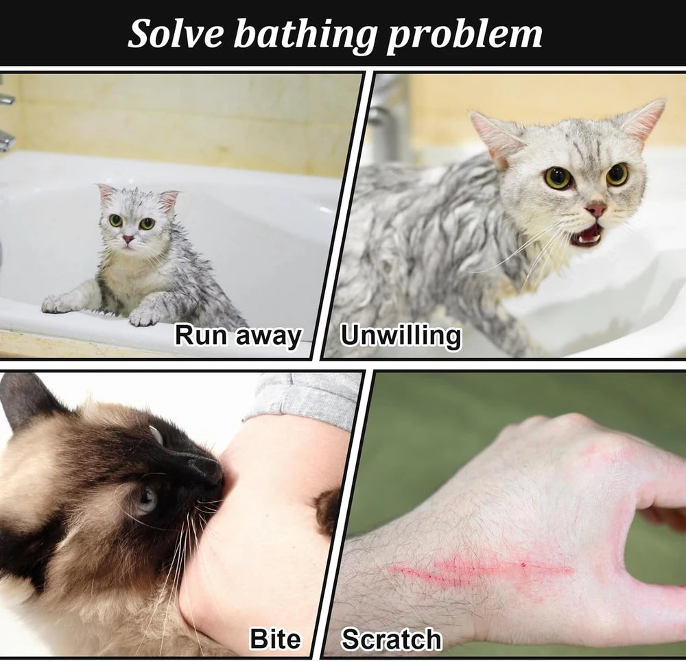 Adjustable Breathable Cat Bathing Bag