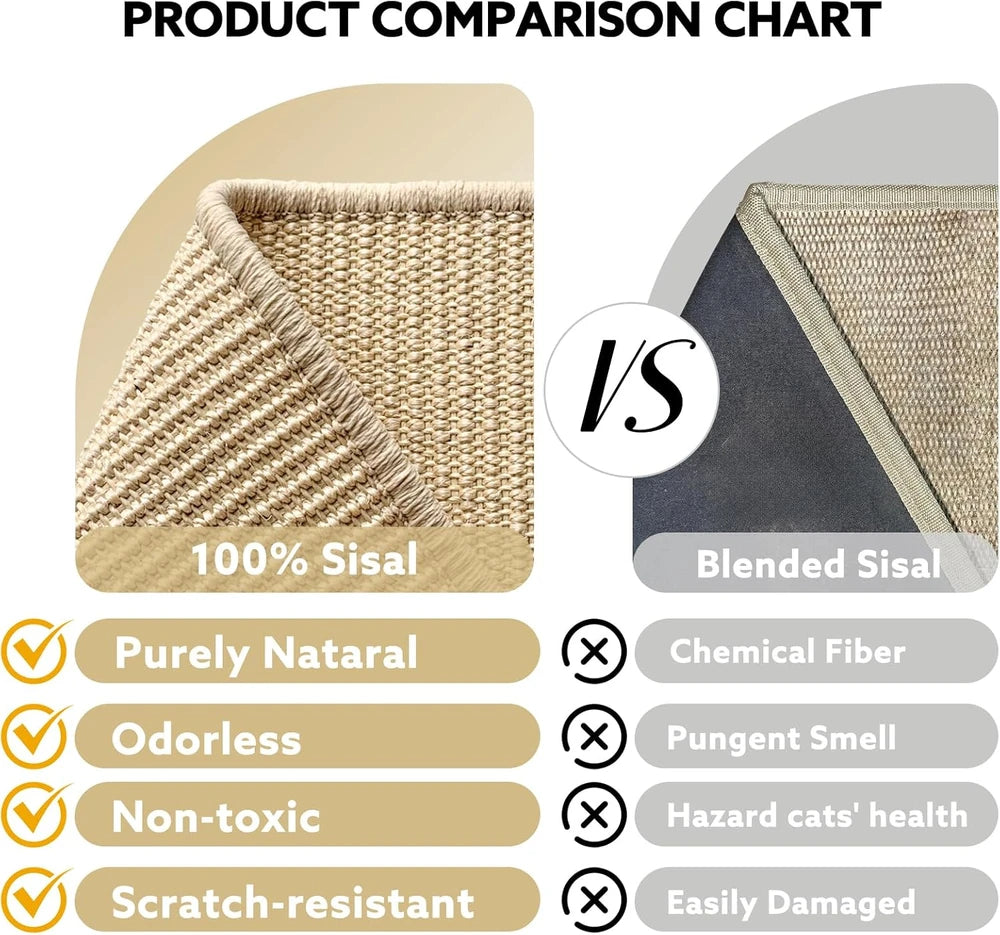 Sisal Cat Scratcher with Ball Track