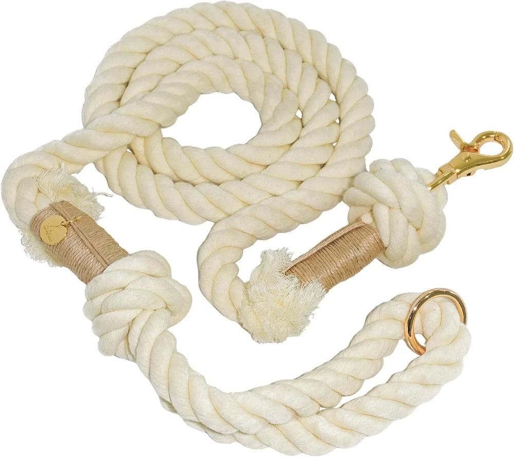 Braided Cotton Dog Leash