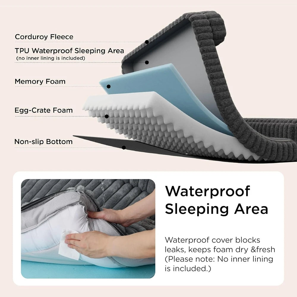 Bedsure Orthopedic Memory Foam Dog Bed