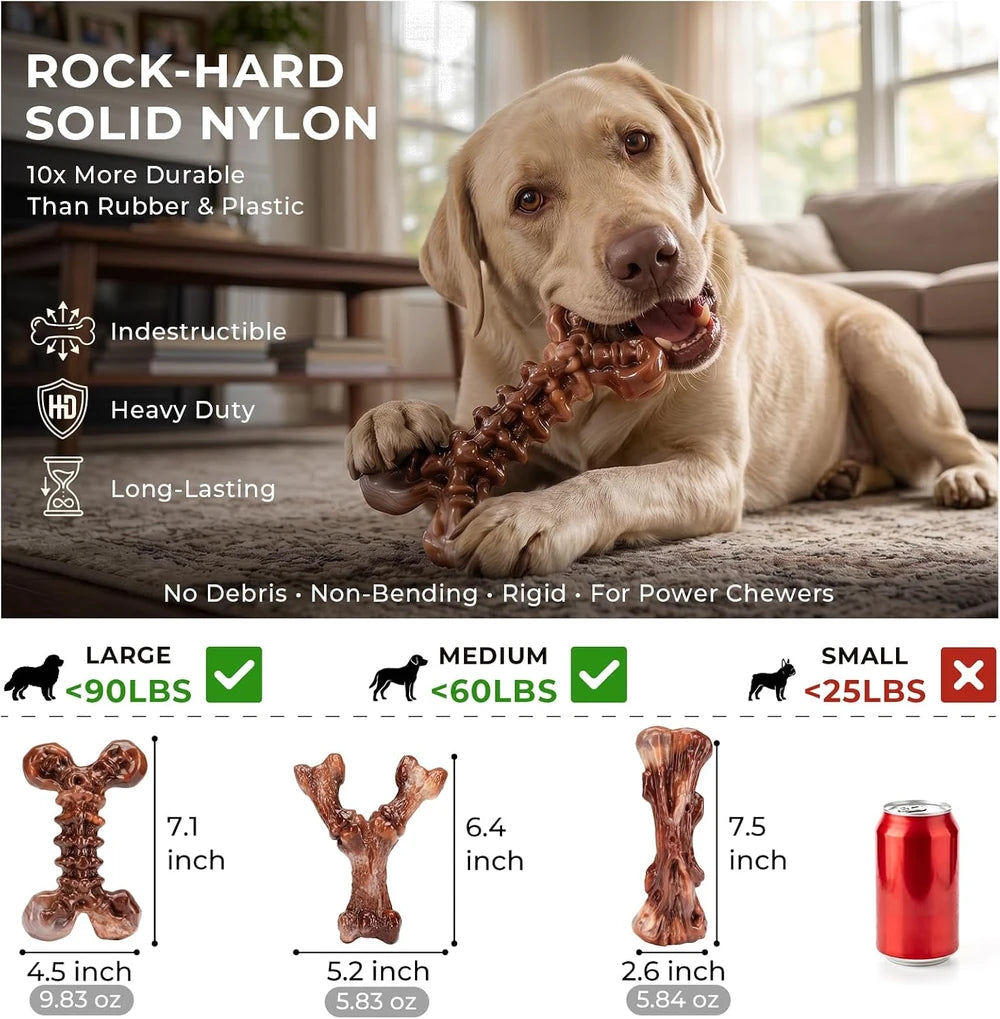 Kseroo Bacon Nylon Dog Chew Bones
