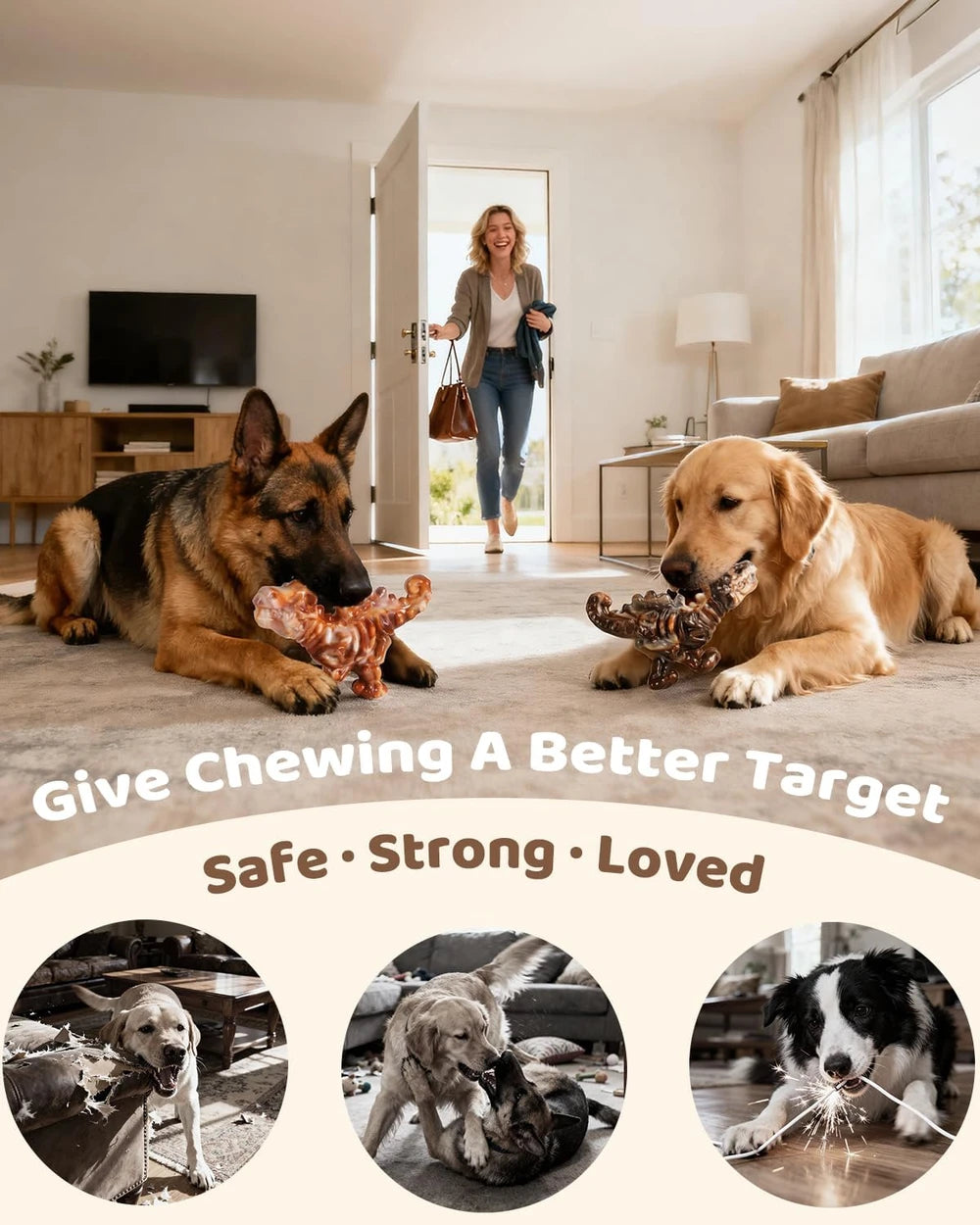 DinoBone Nylon Chew Toys