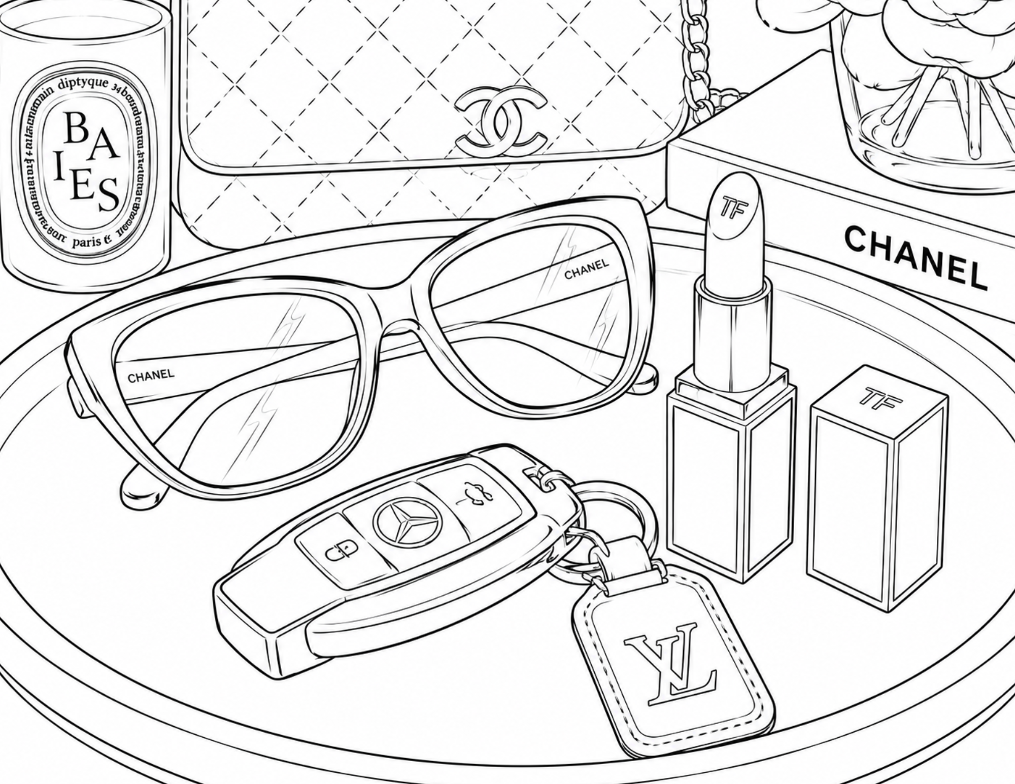 Luxe Coloring Page
