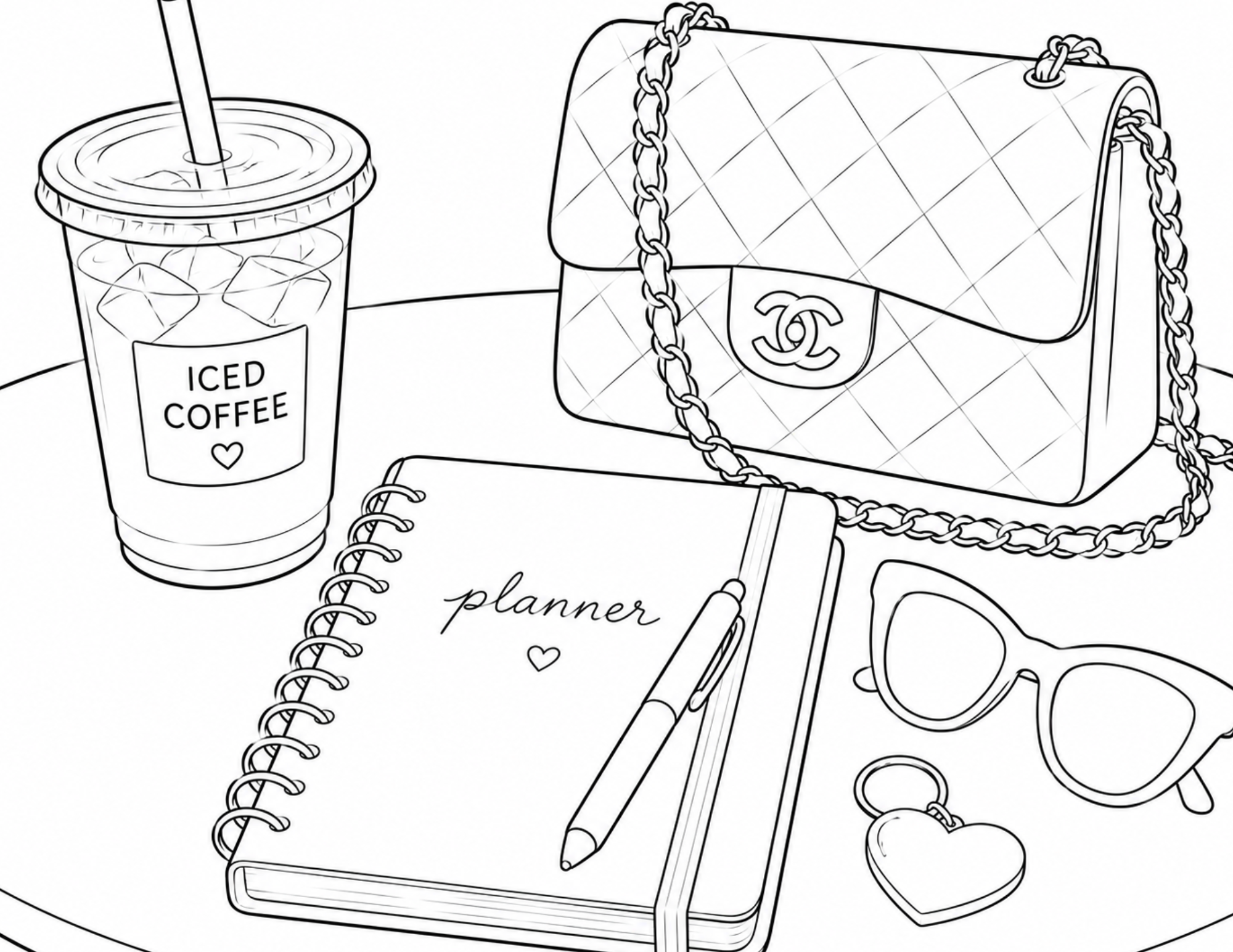 Luxe Coloring Page