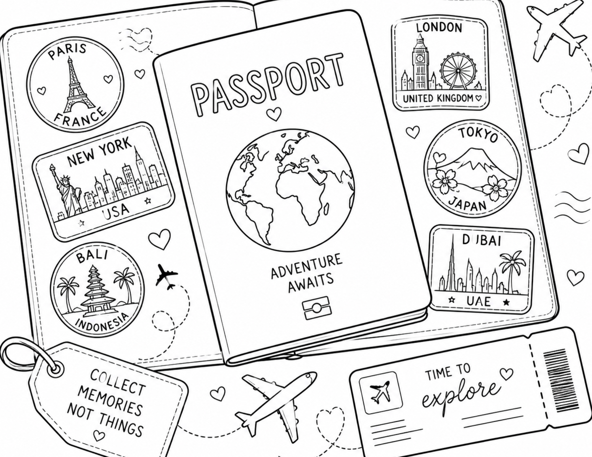 Luxe Coloring Page